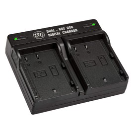 BM Premium DMW-BLK22 Cargador de batería de doble bahía para cámaras digitales Lumix DC-S5, S5 II, S5 IIX, GH5 II - Repuesto para DMW-BTC15