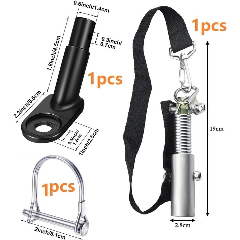 Bicycle Trailer Coupling Adapter Bicycle Towing Hitch with Locking Pin