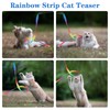 cobee Cat Interactive Wand, Cat Rainbow Wand Toys Cat Wand