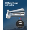 All Metal Bathtub Spout with Diverter, 5.3 Inch Tub Spout,