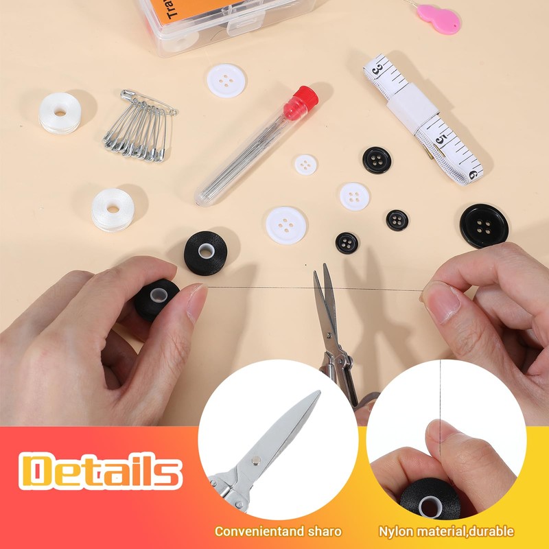 JOUTYFOR 10 Pack Travel Sewing Kit, Mini Sewing Kit Bulk