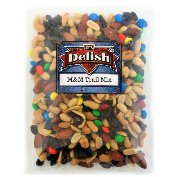 Classic Trail Mix with M&M's by Its Delish, 5 lbs Bulk | Gourmet Chocolate M and M Trail Mix with Dried Fruit and Nuts