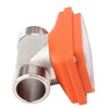 Water Flowmeter Digital Display Flow Sensor Stainless Steel Acid Alkali