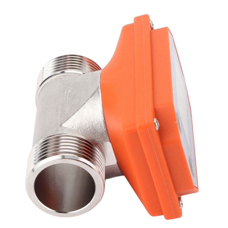 Water Flowmeter Digital Display Flow Sensor Stainless Steel Acid Alkali