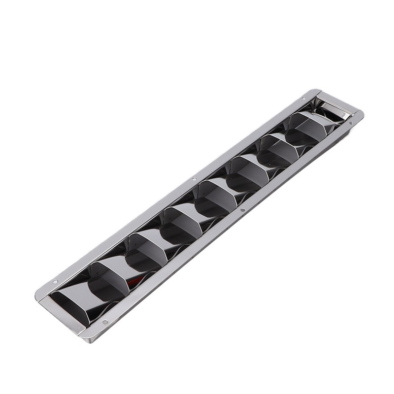 Marine Vent Grille Oblong Stainless Steel 8 Slots Grid Cover