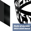 FLITURE Fire Pit Ring - Heavy-Duty 36'' Steel Fire Ring