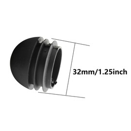 Lilaly 20 PCS 1.25" Chair Caps, Chair Leg Inserts for Metal Legs,Round Chair Leg Protectors,Plastic Plug for Chair Leg (1.25" Round)
