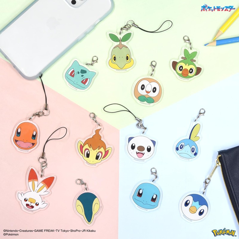 Gourmandies Pokémon Mobile Acrylic Strap Hinoarashi POKE-885L