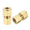 sourcing map Compression Tube Fitting G1/4 Female Thread x 10mm