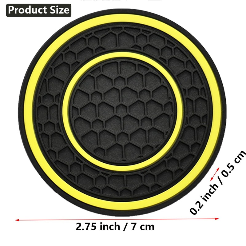 JUNAHAA Car Cup Coaster Universal Automotive Waterproof Non-Slip Cup Holders