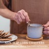 Cork Coasters for Drinks Absorbent - 6 Pcs Cork Coasters