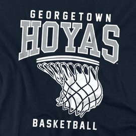 LOGOVISION Georgetown University Basketball Hoop Unisex Infant Snap Suit for Baby, Navy, Medium