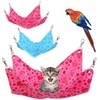 Cozy Hammock Bed & Playground for Hamsters, Guinea Pigs & Small Pets S Leopard (BL04014) 100ea