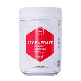 MEND Regenerate, Post Workout Recovery, Immune Support, and Sports Nutrition Supplement for Men and Women - Natural, Gluten Free, and Non-GMO - Vanilla Protein Powder, 20 Servings