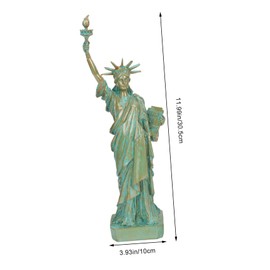 ABOOFAN Mini Statue of Liberty Resin Craft Creative Desktop Ornament for Home Decor Unique Goddess Adornment for Office Garden Decoration Model Easy to Clean Maintain