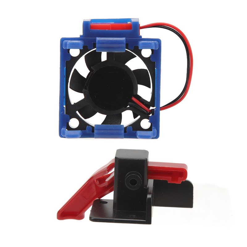 ESC Cooling Fan ESC Reset Switch Set for Traxxas VXl