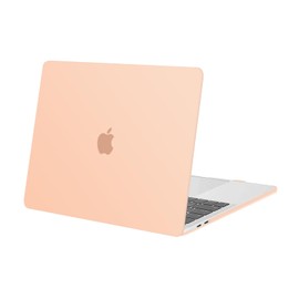 MOSISO Compatible with MacBook Pro 13 inch Case M2 2024, 2023, 2022-2016 A2338 M1 A2251 A2289 A2159 A1989 A1708 A1706 with/Without Touch Bar, Plastic Hard Shell Case Cover, Peach Fuzz
