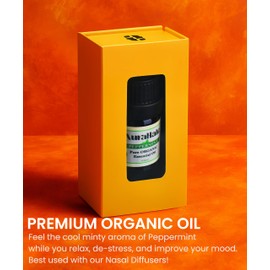 AuraHale Organic Peppermint Essential Oil – 100% Pure & Undiluted | Therapeutic Grade Mentha Piperita for Aromatherapy & Diffusers | Bottled in The UK