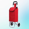 Wheeled Shopping Cart for Market Small Red