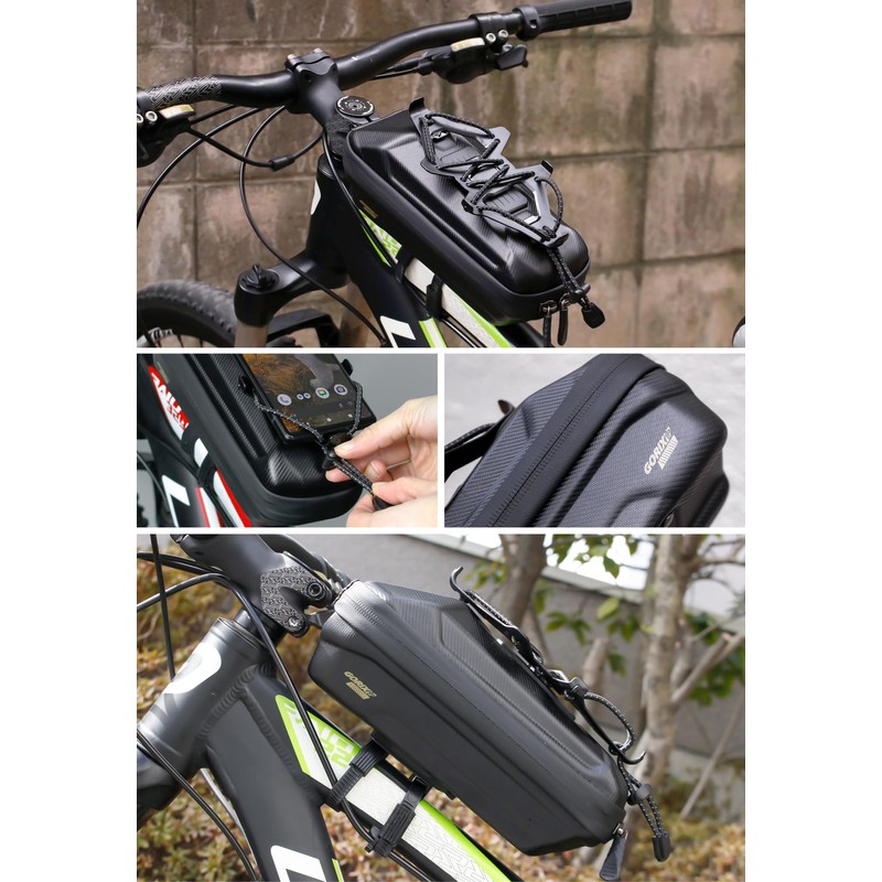 GORIX Top Tube Bag Waterproof Smartphone Mount Large Capacity Durable