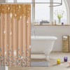 Silver Glitter Print(No Glitter) Shower Curtain Bling Party Decorations Bathroom
