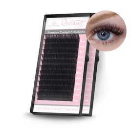 Qeelasee Eyelash Extensions Fake Mink Individual Lashes 0.05 D Curl 16/17/18 mm Volume Eyelash Extension Salon Use (D, 16/17/18-MIX)