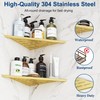 Qeke Corner Shower Shelves, 12” Recessed Tile Shower Shelf, 304