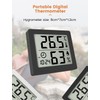 Digital Thermo-Hygrometer Indoor Thermometer Hygrometer Temeo Hygro Indicator 3.1 Inch