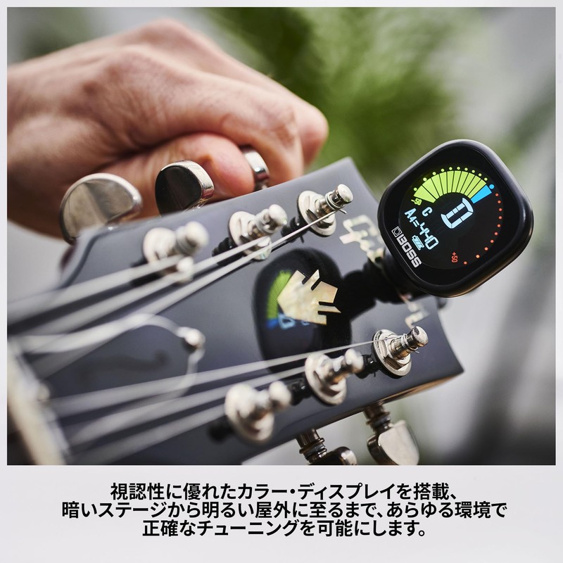 BOSS TU-05 Clip Tuner, Large Color Display, Up to 10