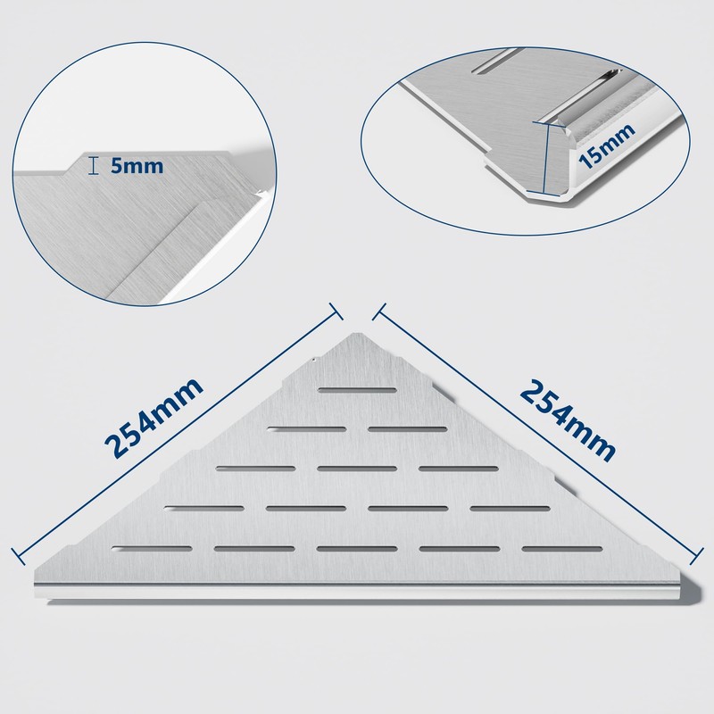 Neodrain Shower Shelf Corner Shelf Stainless Steel Shower Shelf Corner