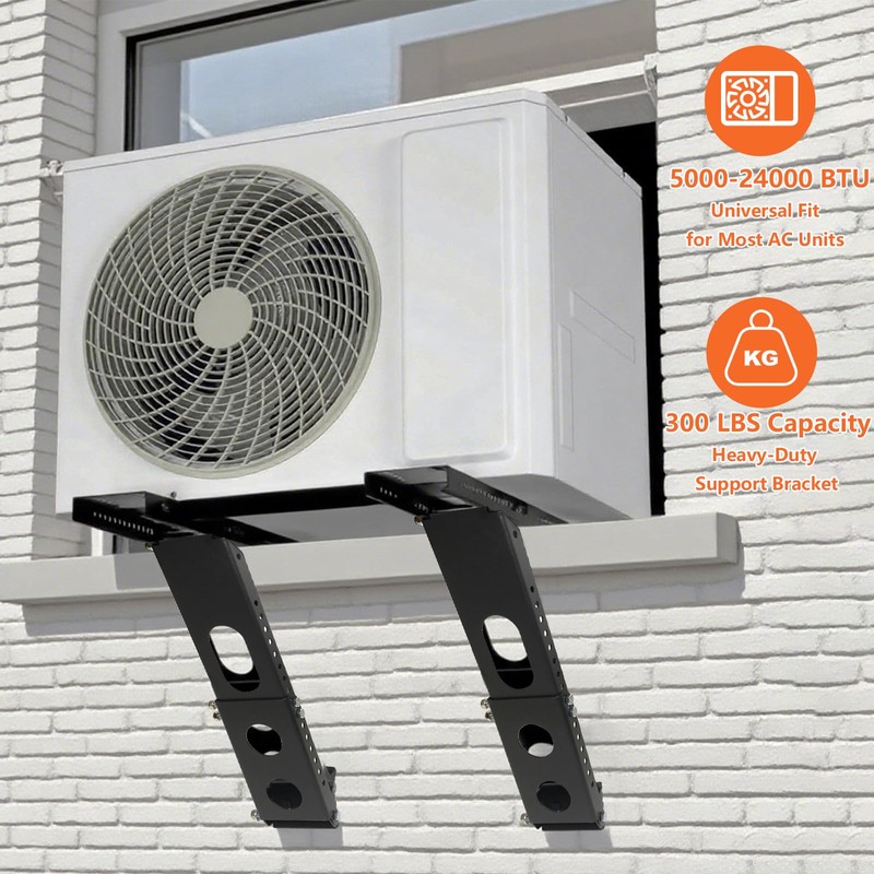 CAT SO RICH Air Conditioner Bracket for Window, No Drilling