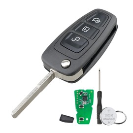 For 2012-2016 Ford Transit Custom Key Fob Ford Focus Remote 2012 Focus Key Fob 2012 2013 Fiesta Key Fob 2015 Ford C MAX Key Fob S-Max Mondeo Galaxy Remote Key 5WK49986 433MHZ FSK 4D63 Chip