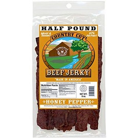 Buffalo Bills 8oz Honey Pepper Country Cut Beef Jerky Pack (made w/natural honey & black pepper)