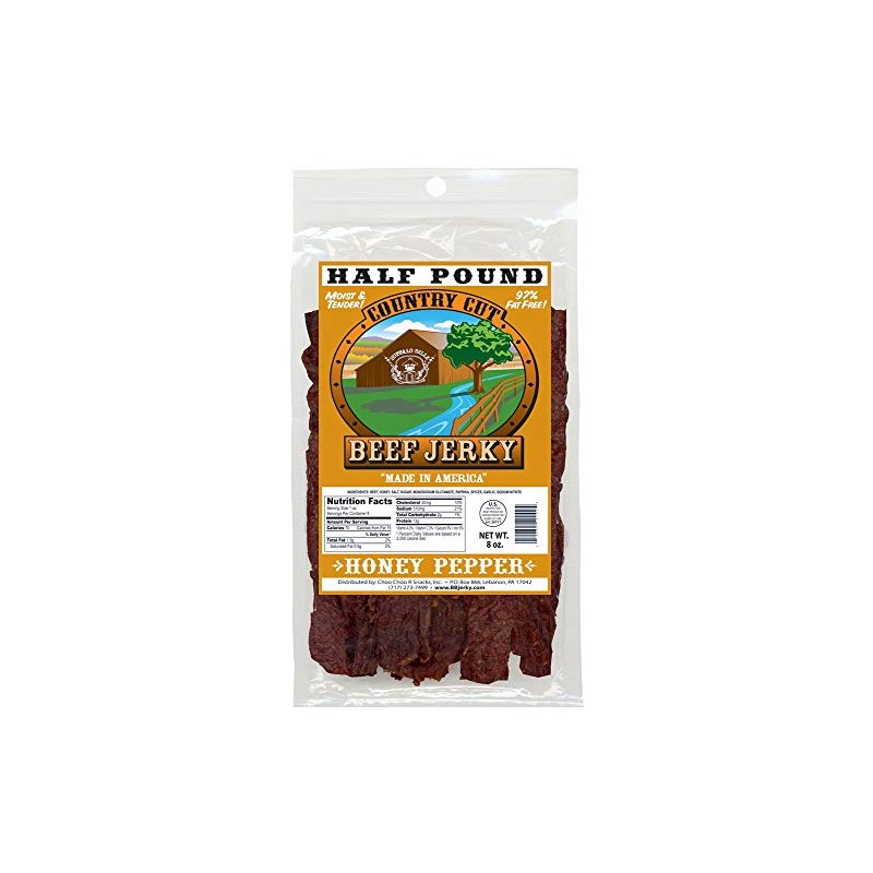 Buffalo Bills 8oz Honey Pepper Country Cut Beef Jerky Pack