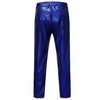 ZEROYAA Men's 70s Disco Suits Metallic Shiny Sequin Outfits Blazer