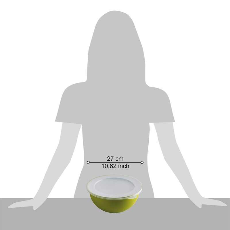 Omada Design Set of 3 Salad Bowls with Lids (0.5