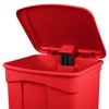TableTop King 18 Gallon Red Rectangular Step-On Trash Can