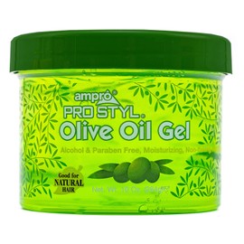 Gel de peinado con proteínas Ampro Pro Styl - Protege e hidrata, controla y añade brillo sin apelmazar - Con aceite de oliva - 284 g