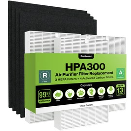 Durabasics 3 HEPA Filter Set for HPA300 Honeywell Air Purifier Filters & Honeywell HPA300 - Compatible with Air Purifier Replacement HPA 300 - Replacements for Filter R & HPA 300 Filter