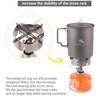 Titanium Camp Stove Windscreen With Anti-slip Cross Bracket for BRS-3000T