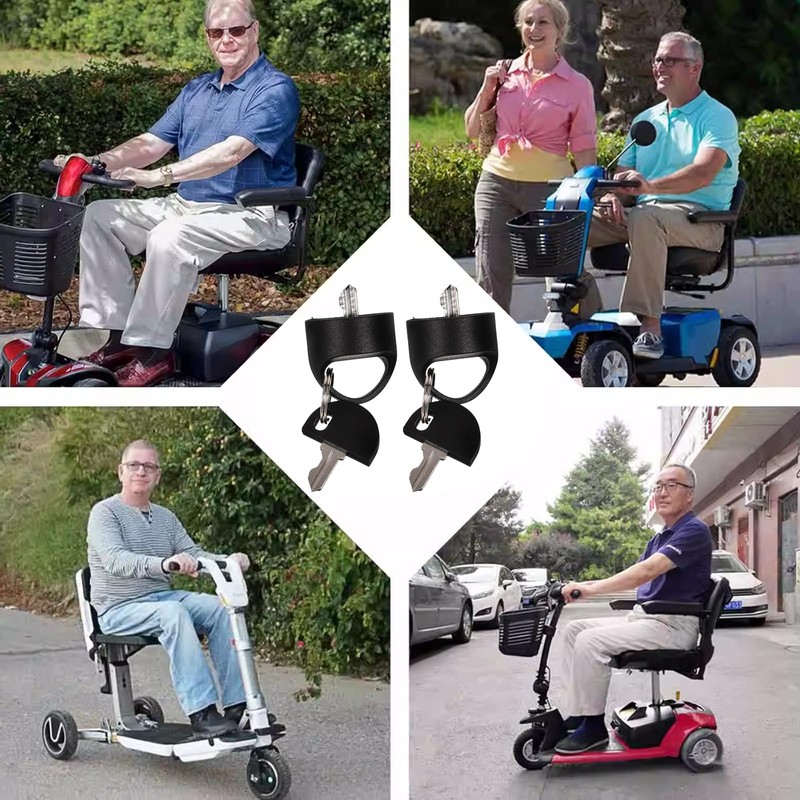 Alriedy 2 Sets Replacement Keys for Pride Mobility Scooters -