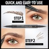 Curved Eyebrow Pen - Eyebrow Pencil, Brow Pencil 2-in-1 Dual-Ended
