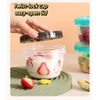6-Pack 16 Oz Airtight Food Storage Containers with Twist Top