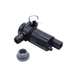 1 PC SHLPDFM Black Colour Windscreen Washer Pump Front Twin Outlet Windscreen Washer Pump 8A61-17K624-AA, 93-17664-AA, 1014003 Fits for Ford Fiesta MK6 (2002-2015)