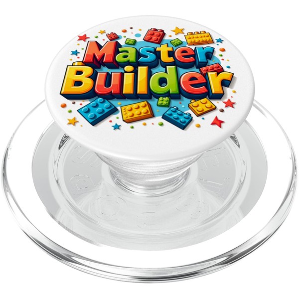 Master Builder Kids Building Blocks Brick Toy Master Builder PopSockets