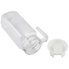 Acrylic Jug Carafe with Lid and Handle Ribbed Striped Juice