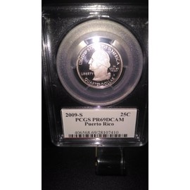 2009-S PCGS PR69 DCAM 25 Cent Puerto Rico US Washington State Quarter
