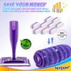 KEEPOW 6 PCS Reusable Mop Pads Compatible with Flash Powermop,