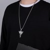 Q&D&S 2pcs Men's Punk Necklace Retro Viper Mamba Pendant Necklace