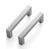Ravinte 10 Pack 3-1/2 Inch Kitchen Square Cabinet Handles Satin